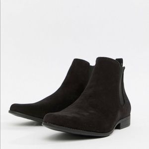 Black Suede Chelsea Boots ( SOLD)